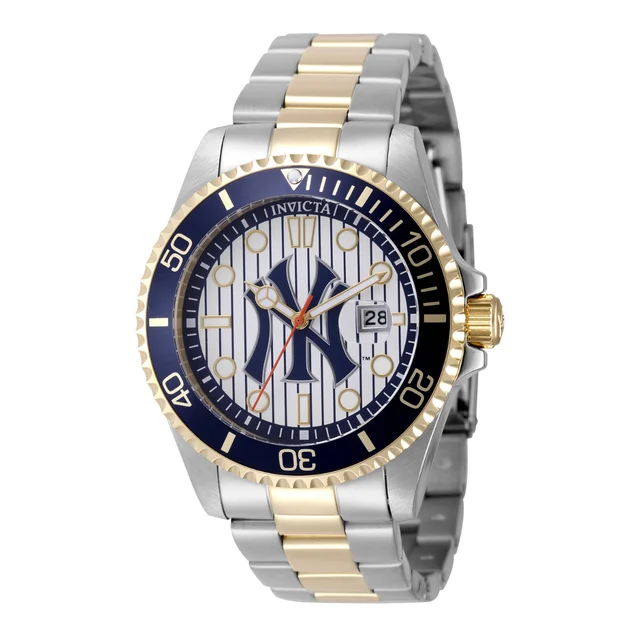Invicta Pro Diver New York Edition Watch - 43mm. Gold, Steel (49857) kol saati