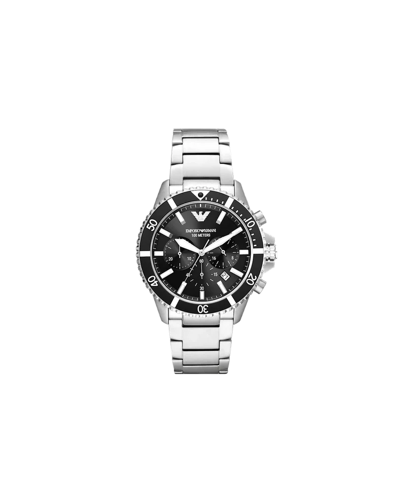 Emporio Armani World Explorer Chronograph Stainless Steel Watch AR11360 43 mm kol saati