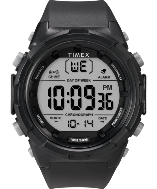Timex Digital 50mm Resin Strap Watch TW5M619009J kol saati
