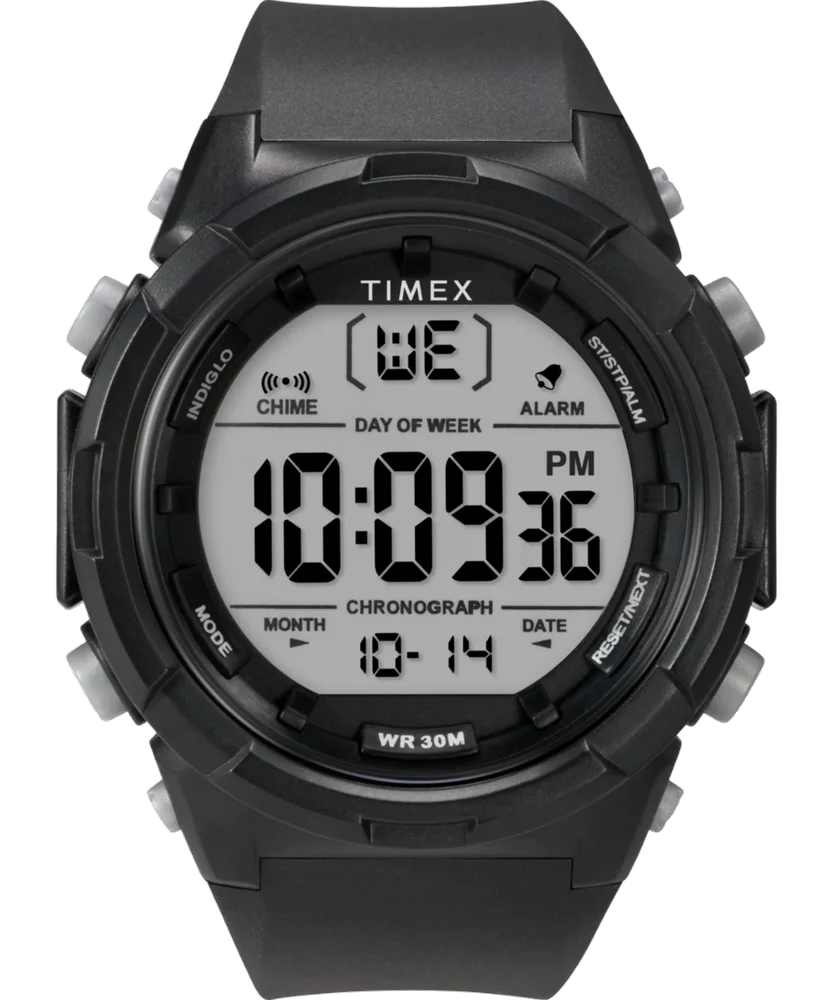 Timex Digital 50mm Resin Strap Watch TW5M61900 50 mm kol saati
