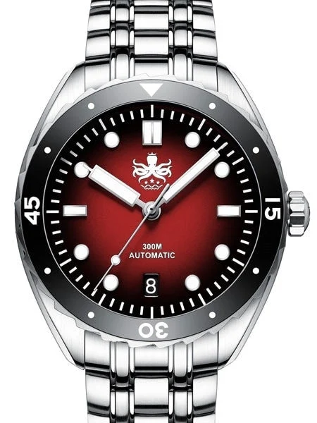 Phoibos Eagle Ray 300-Meter Automatic Dive Watch with Double Dome AR Sapphire Crystal #PY0