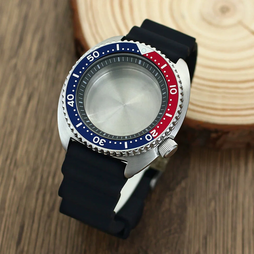 Tandorio Modified Turtle Model Case for miyota 9015 Automatic 316L Stainless Steel 28.5mm dial 20bar Sapphire 6097372361562 45 mm kol saati