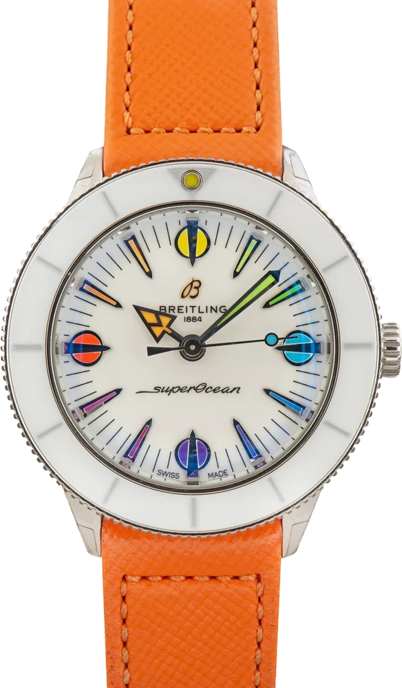 Breitling Superocean Heritage '57 Pastel Paradise Stainless Steel A10340A11A1X1 38 mm kol saati