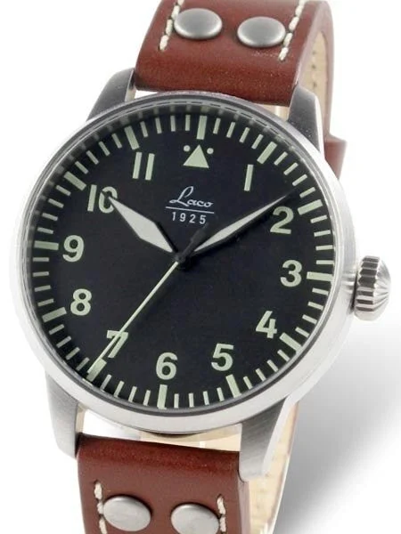 Laco Rostock Type A Dial Hand Wind, Mechanical Pilot Watch #861754 kol saati