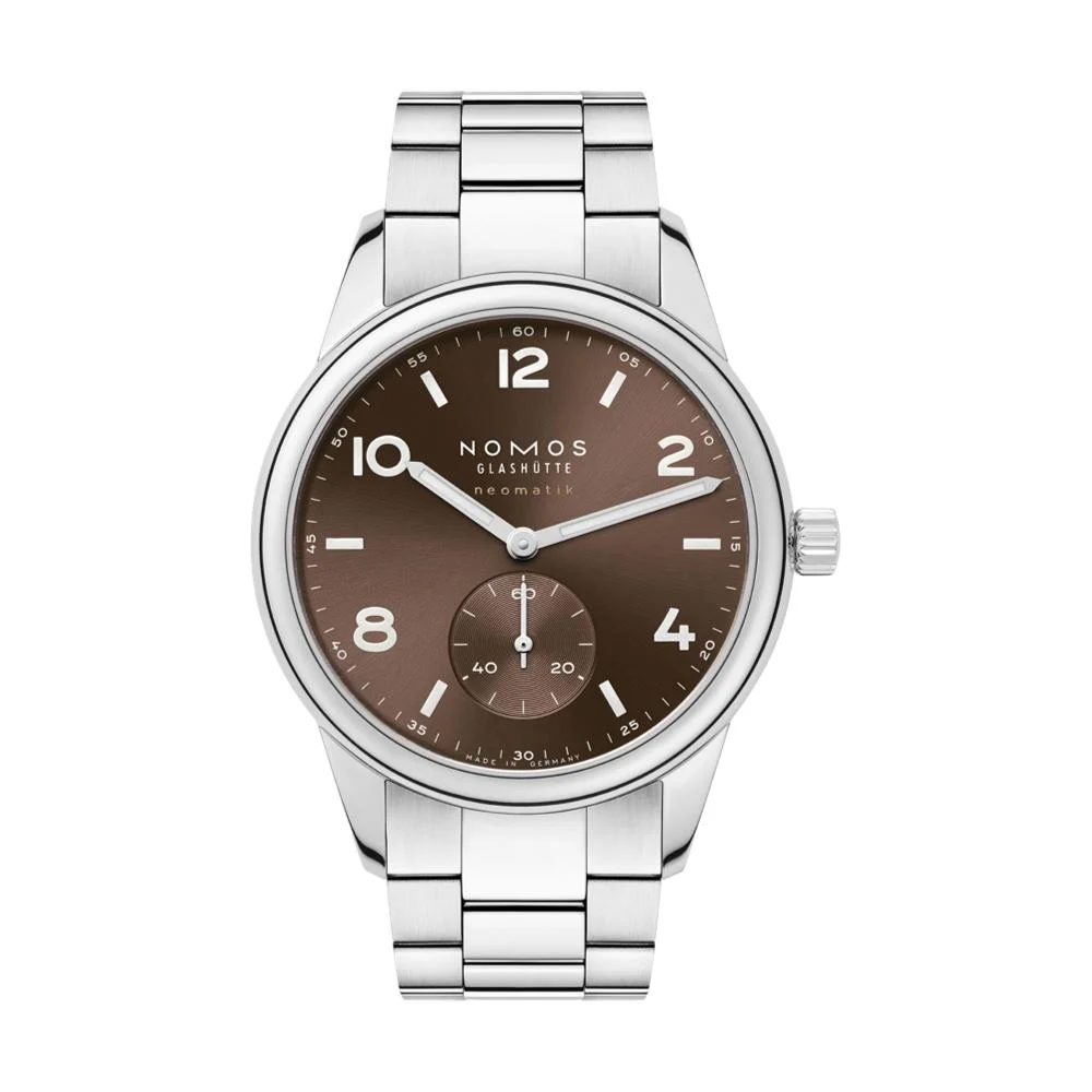 NOMOS Glashütte Club Sport Neomatik Tabac 39mm - Brown on Bracelet 760 39 mm kol saati