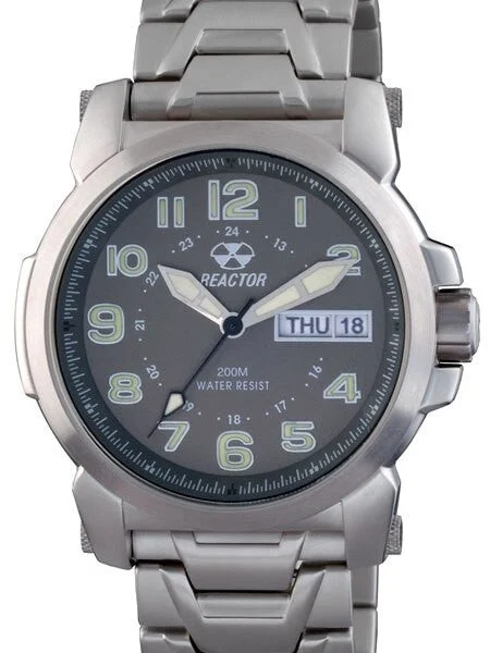 Reactor Atom Watch with SuperLuminova Illumination, Stainless Steel Case and Bracelet #680