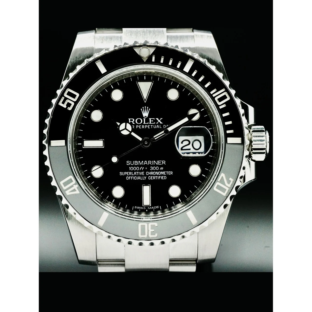 Rolex Black Submariner Date 210000040735 40 mm kol saati