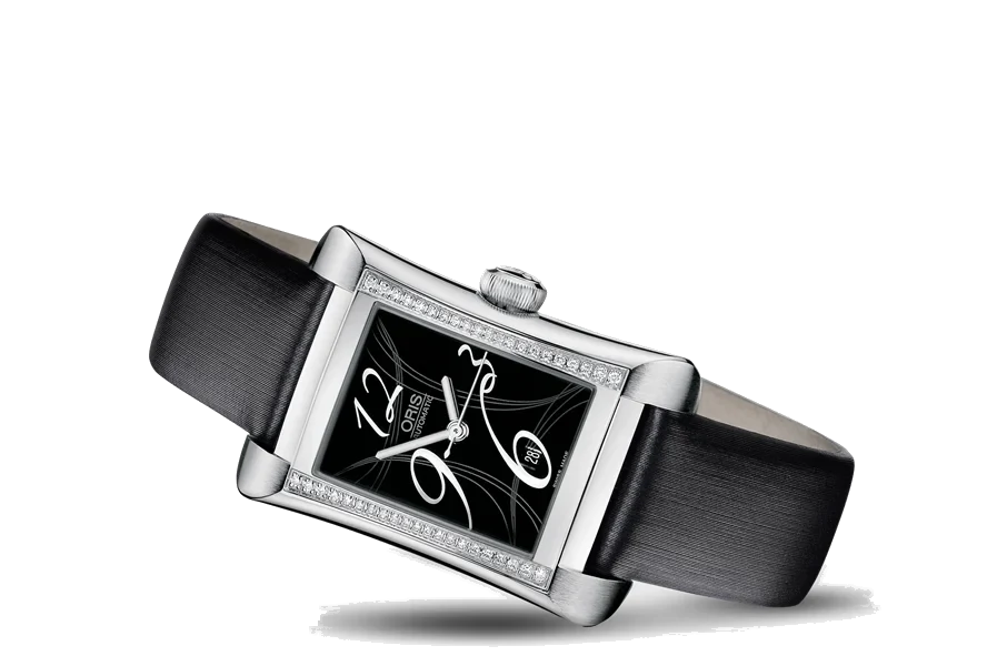 Oris Rectangular Date Diamonds 01 561 7621 4964-07 5 16 75 25.9 mm kol saati
