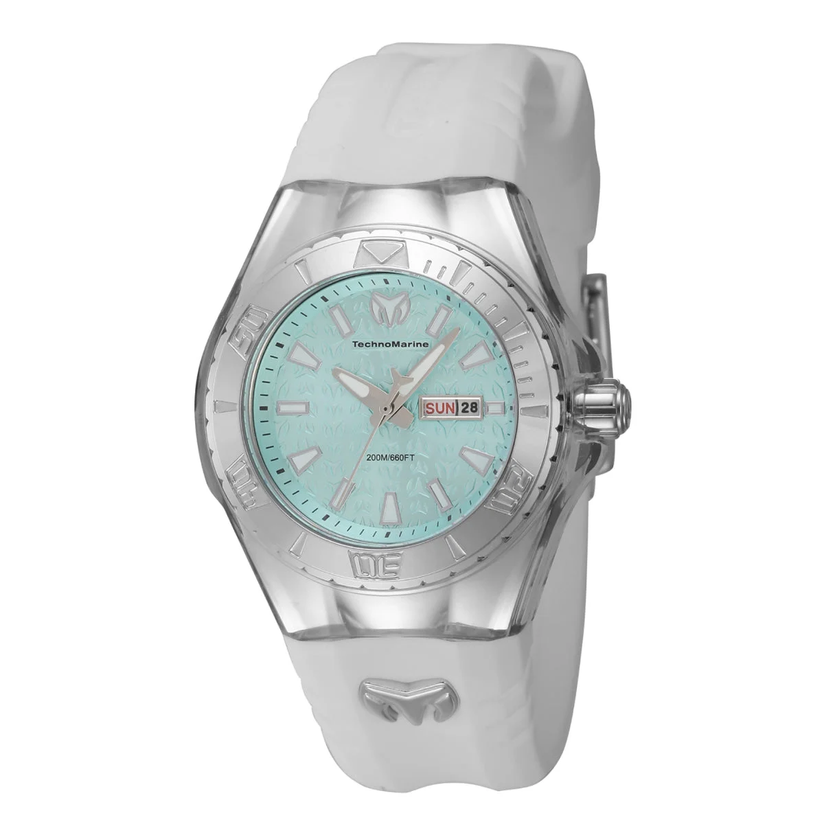 Technomarine Cruise Monogram Watch - 36.5mm, White (TM-122019) 36.5 mm kol saati