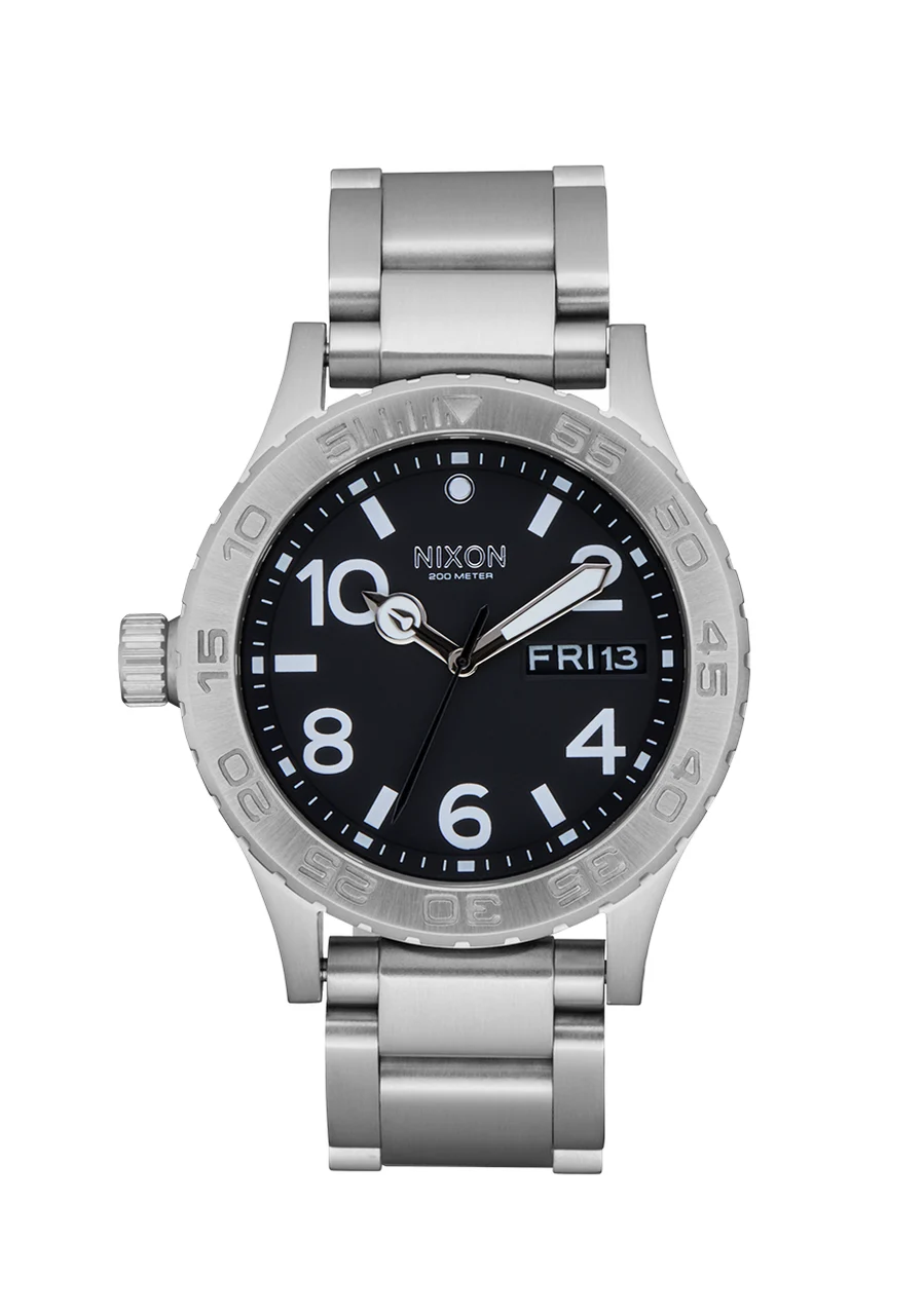 Nixon US All Silver / Black A1430-2871-00 42 mm kol saati