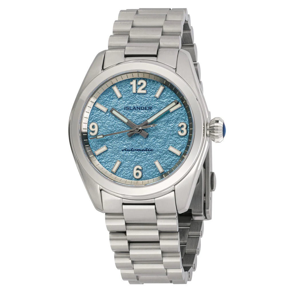 Islander Brookville Calligraphy Edition Watch with Blue Parchment Dial #ISL-320 38 mm kol saati