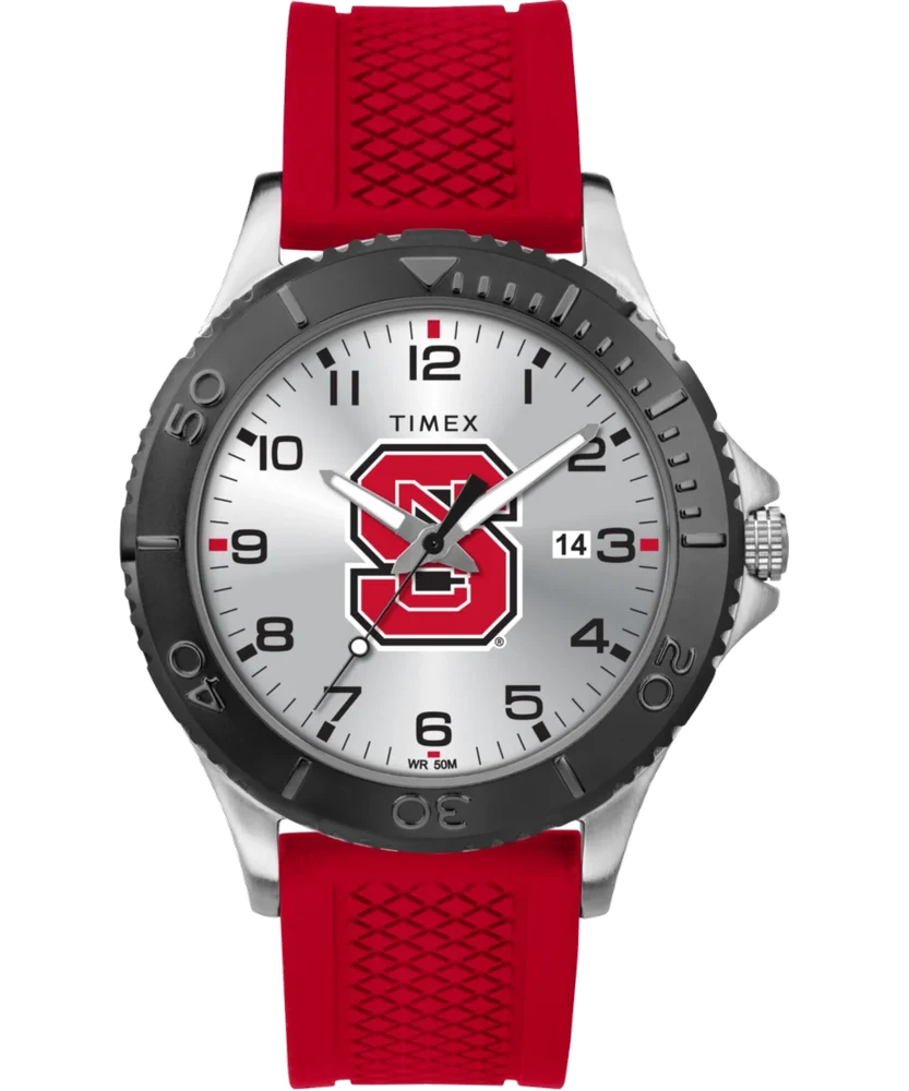 Timex Gamer Red NC State Wolfpack TWZUNCSMF 42 mm kol saati