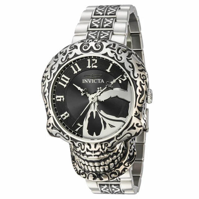 Invicta Artist Grimoire Automatic Watch - 50.5mm, Steel, Black (31907) kol saati