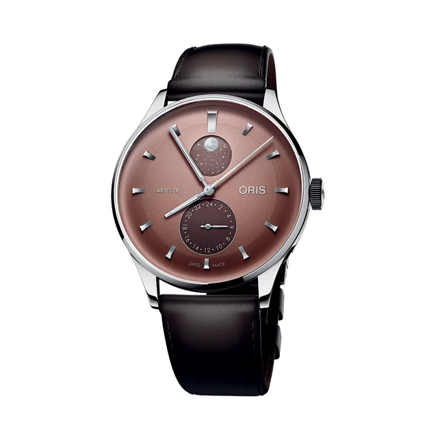 Oris Artelier Complication 39.5mm - Chestnut on Leather Strap 782 7811 4056-07 6 20 17FC k