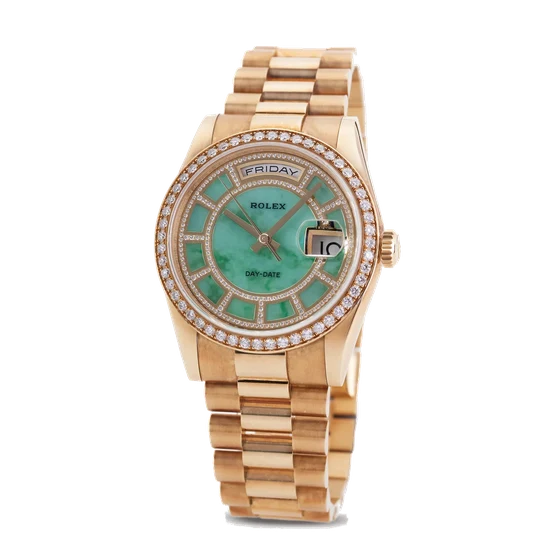 Rolex ROLEX REF 118348 DAY DATE YELLOW GOLD & kol saati