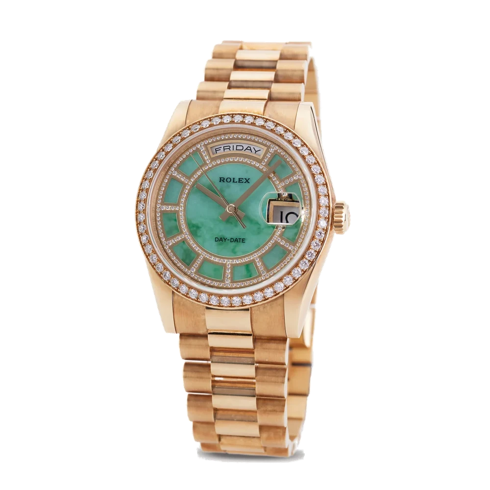 Rolex ROLEX REF 118348 DAY DATE YELLOW GOLD & 36 mm kol saati