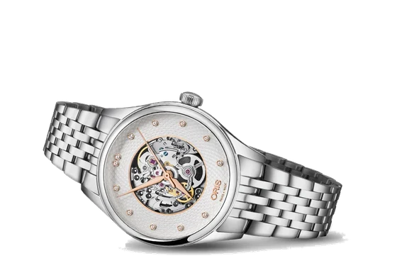 Oris Artelier Skeleton Diamonds 01 560 7724 4031-07 8 17 79 kol saati