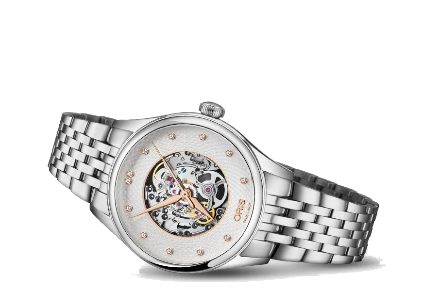 Oris Artelier Skeleton Diamonds 01 560 7724 4031-07 8 17 79 33 mm kol saati
