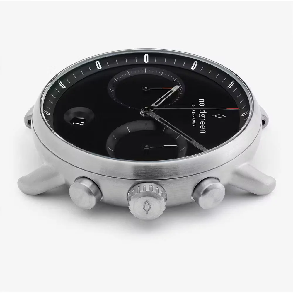Nordgreen Pioneer 42mm - Silver - Black Dial WATCHPI42SIB 42 mm kol saati