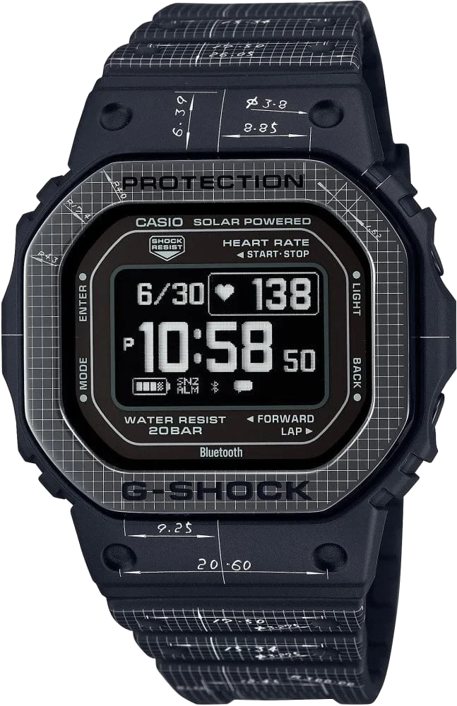 Casio G-shock G-squad DW-H5600EX-1DR 44.5 mm kol saati