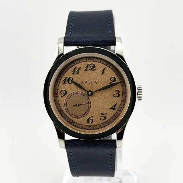 Baltic Micro Rotor Automatic Salmon Dial 36mm Exhibition Back MR01 Micro Rotor Automatic S