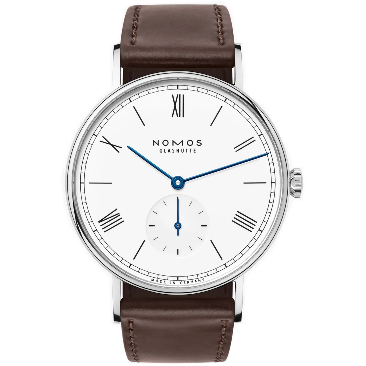 NOMOS Glashütte Ludwig 38 Enamel White Dial 237 kol saati