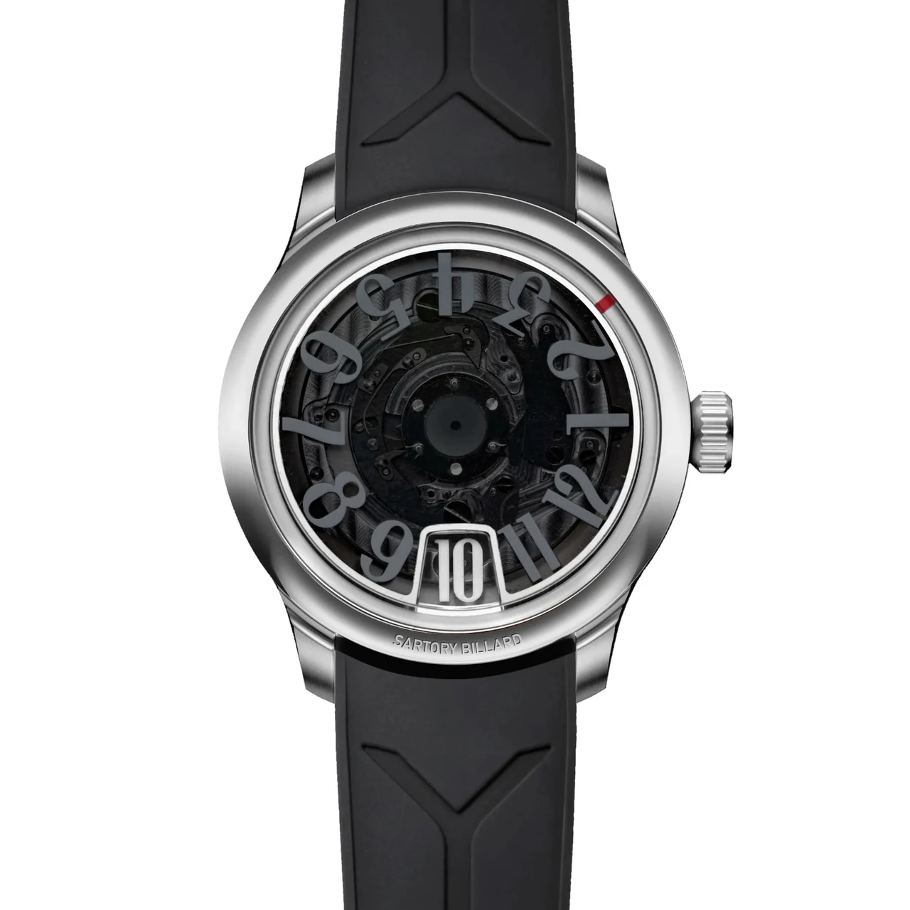Sartory Billard Jumping Hour Black Sapphire SB101SBLSA 39.5 mm kol saati