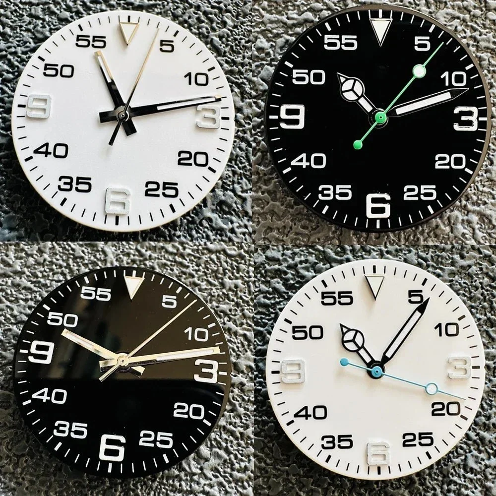 eprolo AIr King29mm Watch Dial Set Green Luminous Watch Accessories Watch Faces+hands for 8215/ 8200/ 8205/ 821A/ 2813 Movement 2AE1C36379F0419B8D2296BED9062EBA 29 mm kol saati