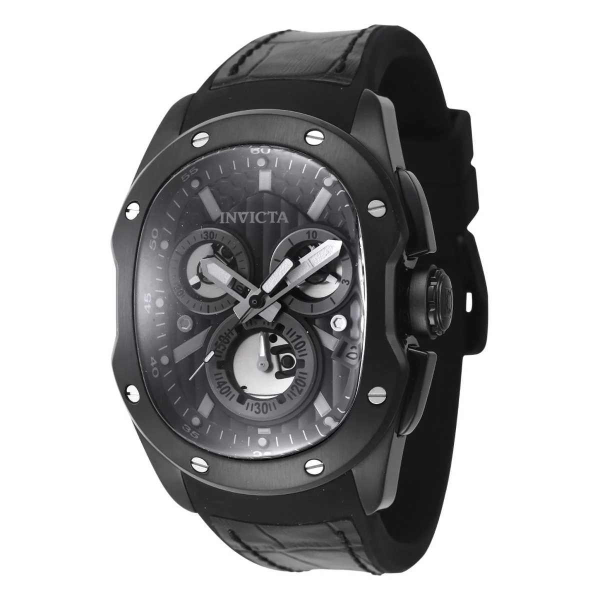 Invicta Lupah Revolution 2.0 Swiss ETA G10,212 Caliber Watch - 41,5mm, Black (45440) kol saati
