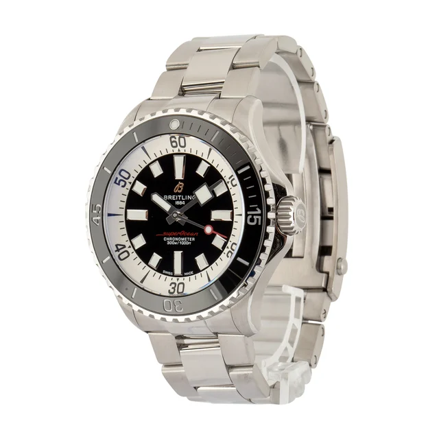 Breitling Superocean Automatic 46 Black Dial A17378211B1A1 kol saati