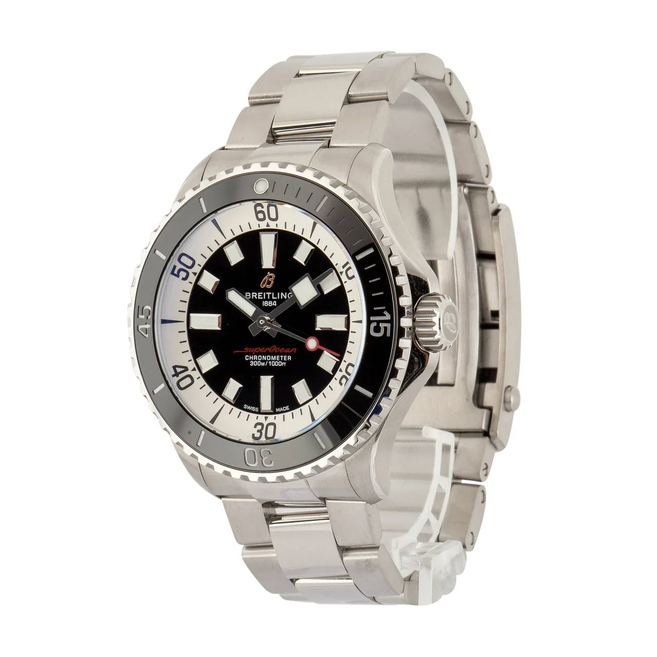 Breitling Superocean Automatic 46 Black Dial A17378211B1A1 46 mm kol saati