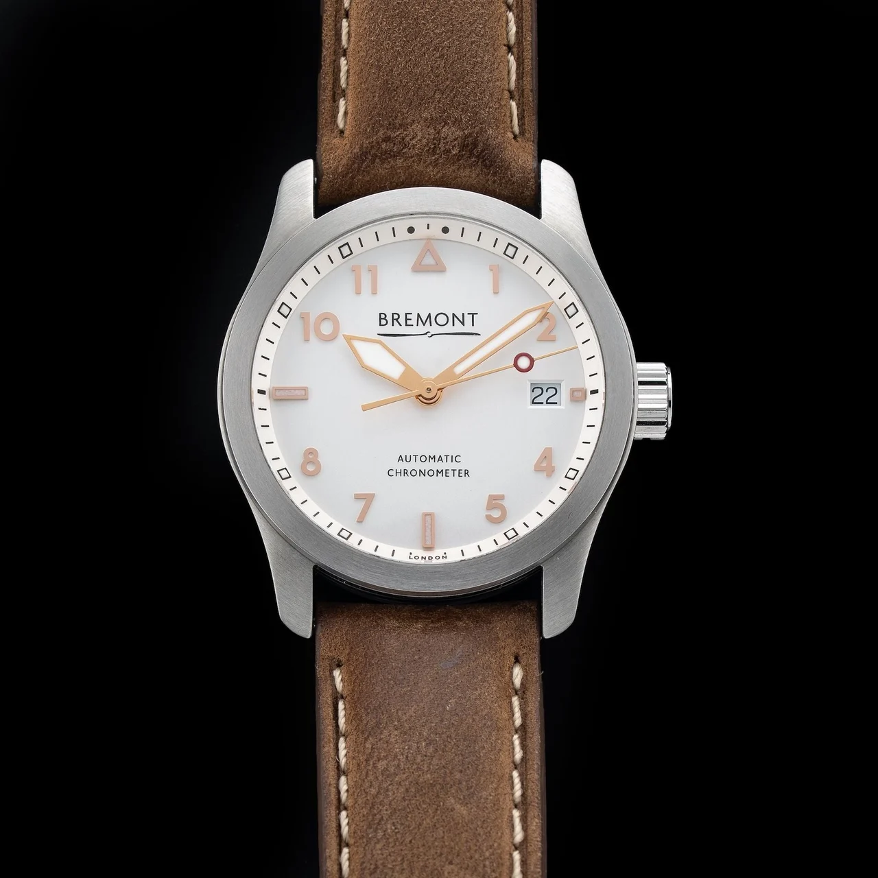 Bremont SOLO-37-S1-RG-R-S 210009N32483 kol saati