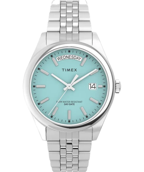 Timex Legacy Day and Date 36mm Stainless Steel Bracelet Watch TW2V68400 kol saati