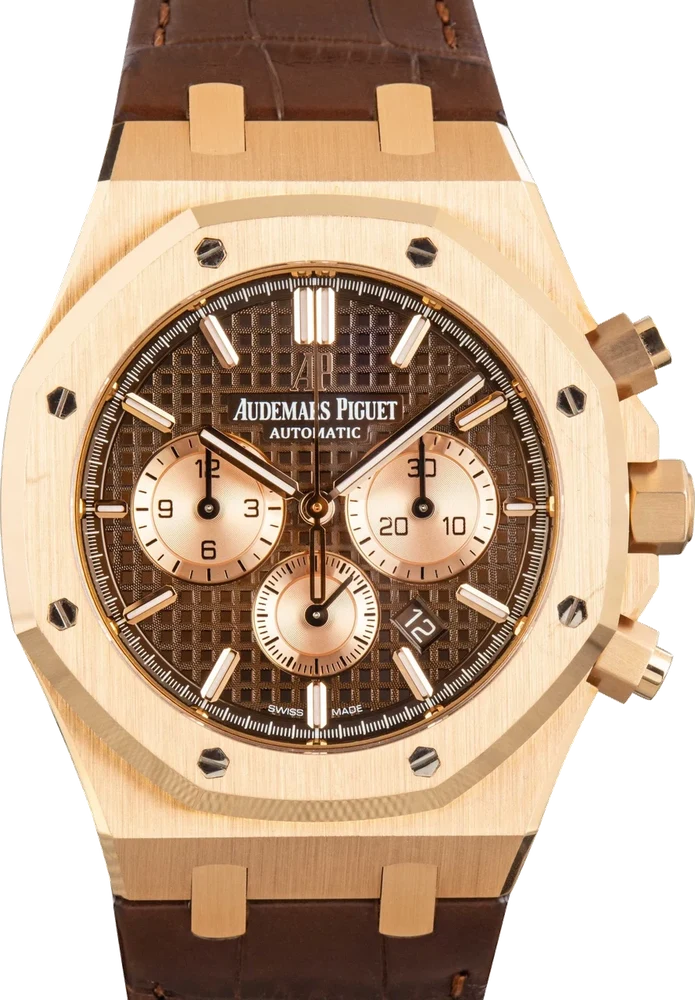 Audemars Piguet Royal Oak Brown Grande Tapisserie Dial 26331OR.OO.D821CR.01 41 mm kol saati