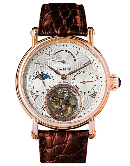 Sugess Sea-Kors Tourbillon SE8007GW-B kol saati