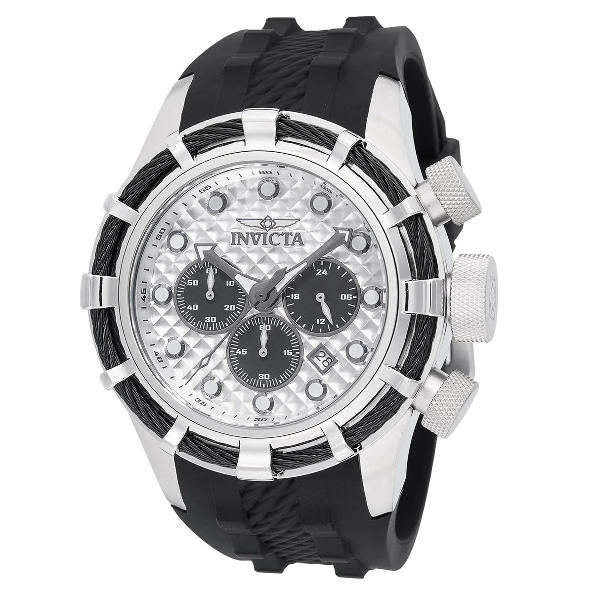 Invicta Bolt Vexidian Watch - 50mm, Black (49163) 50 mm kol saati