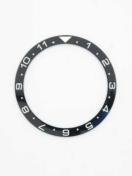 Islander Black Ceramic Luminous Dual-Time Bezel Insert for Seiko SSK GMT Models #C40 kol s