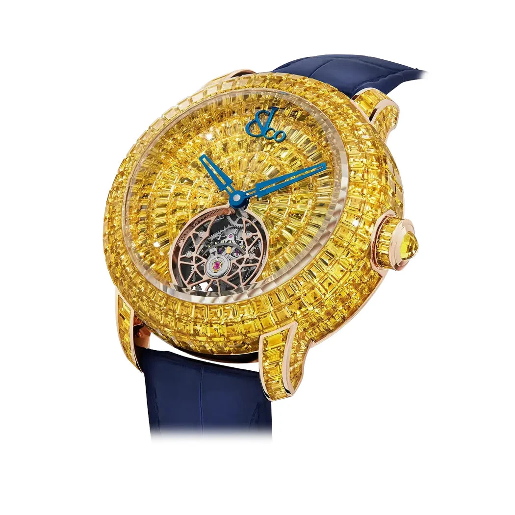 Jacob & Co. Jacob & Co. Caviar Tourbillon Yellow Sapphires CV210.40.AB.AB.A kol saati