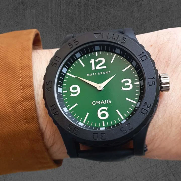 Matt Arend Green MA 679 Green 40 mm kol saati