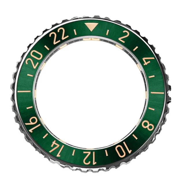 Formex Stainless Steel Bezel with Green Ceramic Insert for REEF GMT #BEZ-2200-005 kol saat