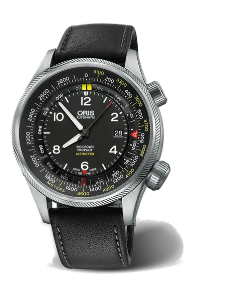 Oris Big Crown ProPilot Altimeter with Meter Scale 01 733 7705 4164-Set 5 23 19FC kol saat