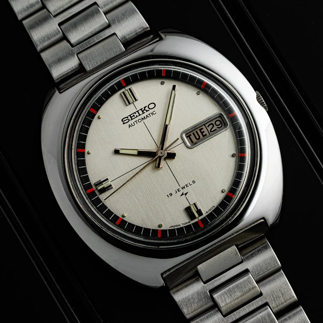 Seiko Automatic Watch 1974 7006-6010 Automatic Men's Watch 1974 39 mm kol saati