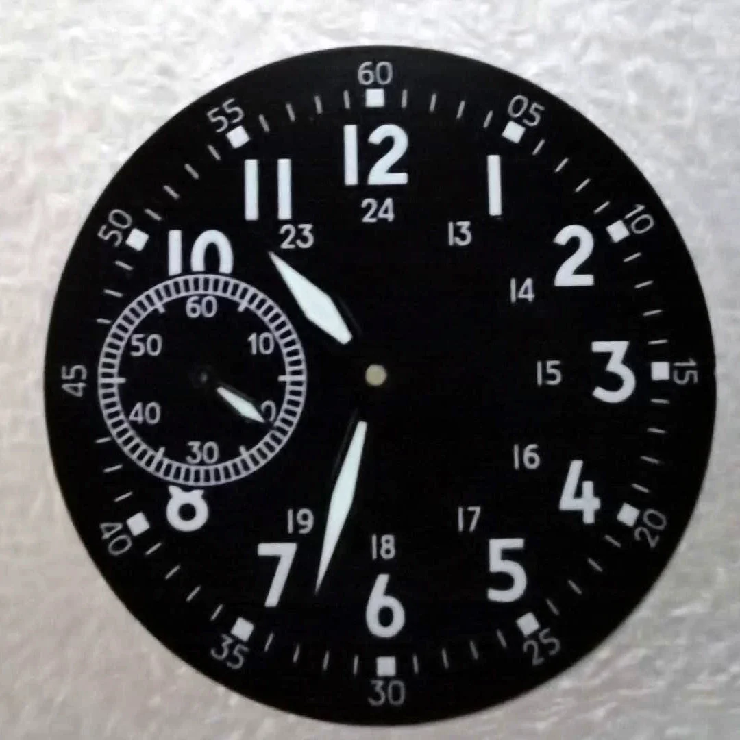 Tandorio luminous watch dial hand set is suitable for eta6497 seagull st3600 manual winding movement 4755939482362 39 mm kol saati