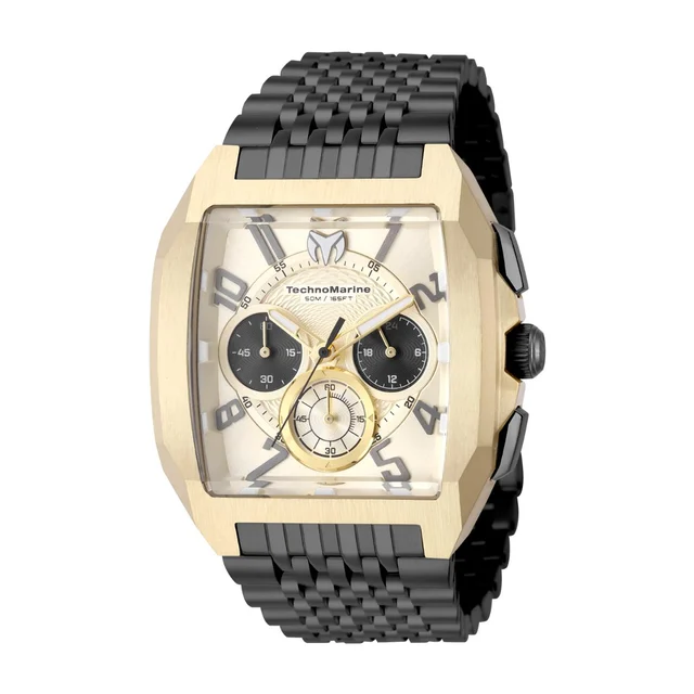 Technomarine Aqua Quadrant Watch - 41mm, Black (TM-226019) kol saati