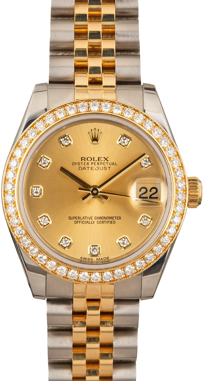Rolex Datejust 178383 Diamond Dial & Bezel 178383SRDJ 31 mm kol saati