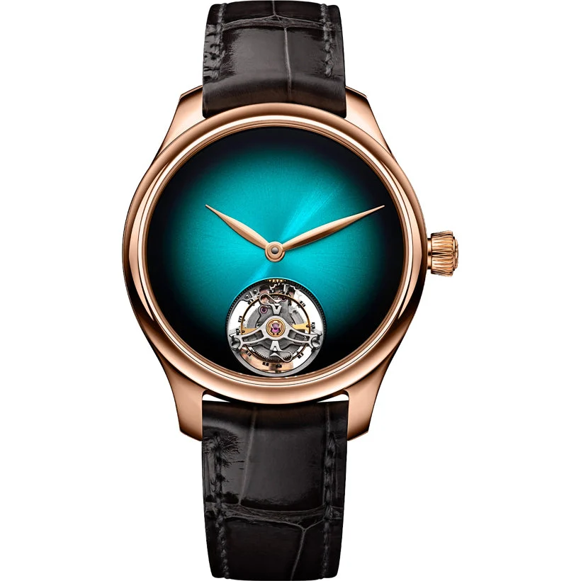 H. Moser & Cie. - Moser & Cie. 1804-0406 Endeavour Tourbillon Lagoon 38 mm kol saati
