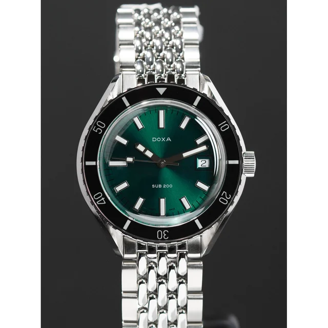 Doxa Sea Emerald SUB 200 On Stainless Steel Bracelet 210009N29926 kol saati