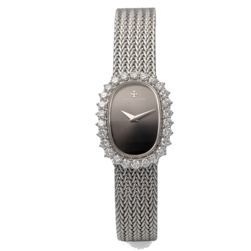 Vacheron Constantin VACHERON CONSTANTIN, REF. 18797, OVAL, DIAMOND BEZEL, WHITE GOLD kol saati