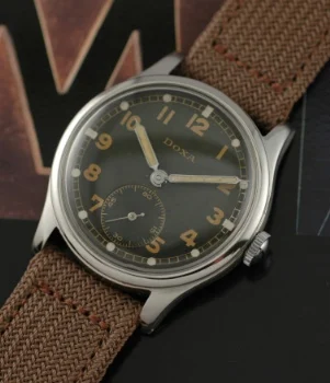 Doxa German Military Watch Doxa WW2-Era German Military Watch 34 mm kol saati