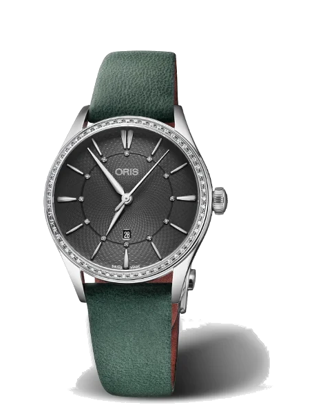 Oris Artelier Date Diamonds 01 561 7724 4953-07 5 17 35FC 33 mm kol saati